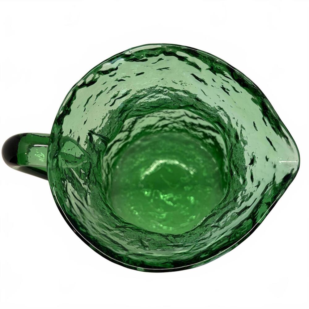 Vintage emerald green glass pitcher by Indiana Glass Company. - Picture 5 of 9